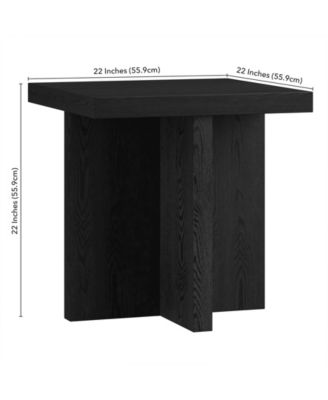 22" Elna Wide Square Side Table