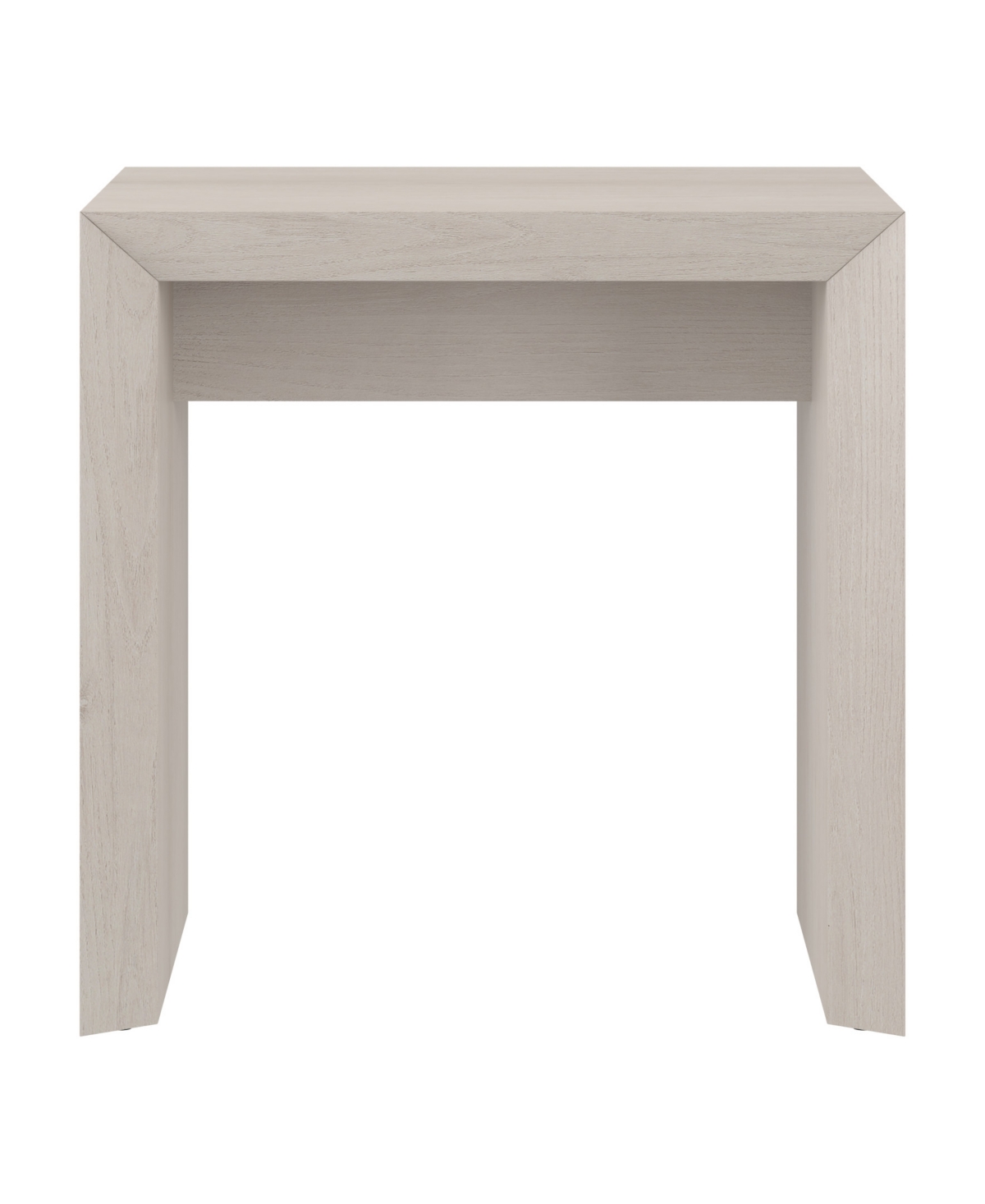 Hudson & Canal 22" Oswin Wide Rectangular Side Table In Alder White
