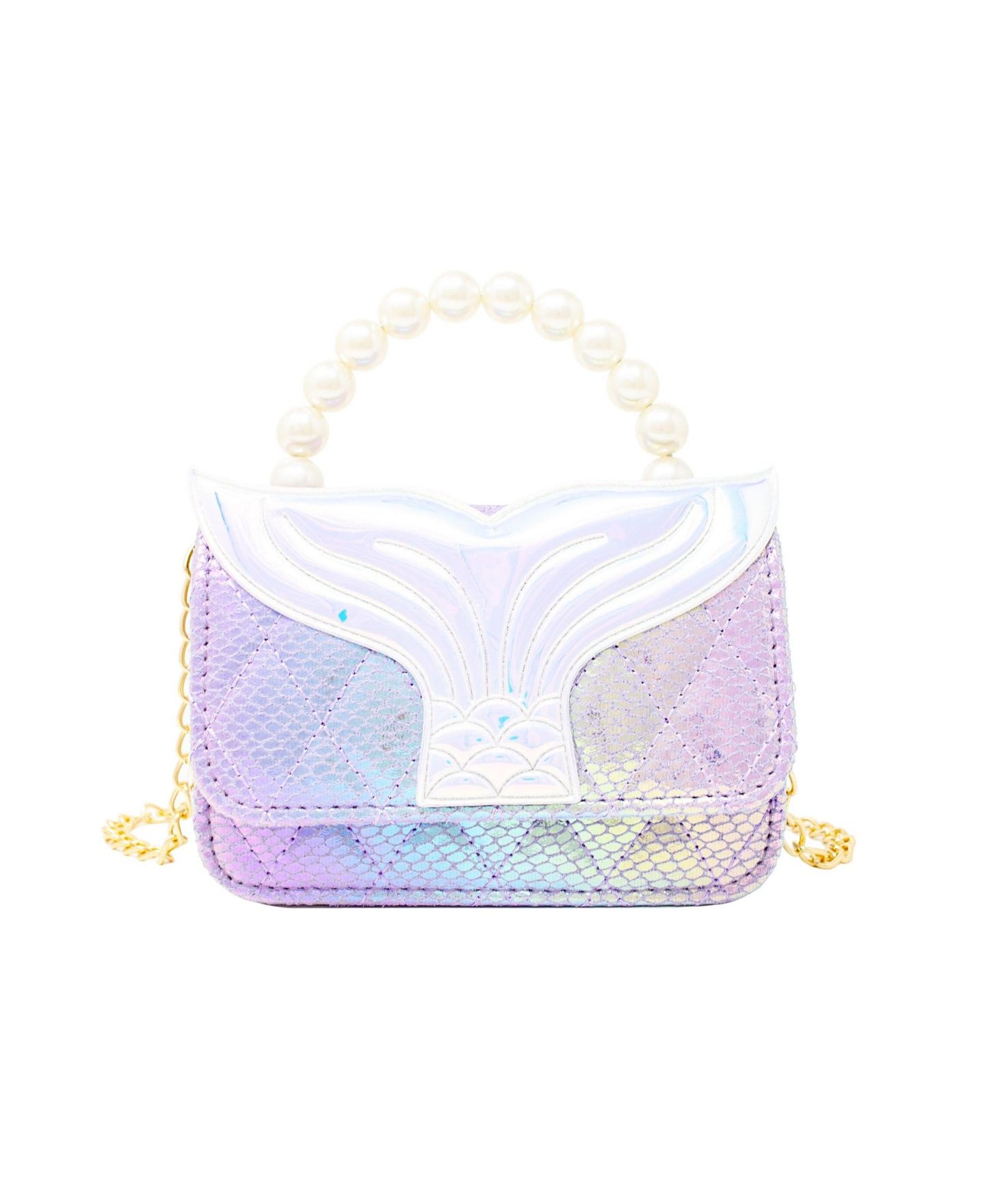 Сумка Tiny Treats + Zomi Gems Mermaid Tail Pearl Handle, Purple для девочек — фото 1