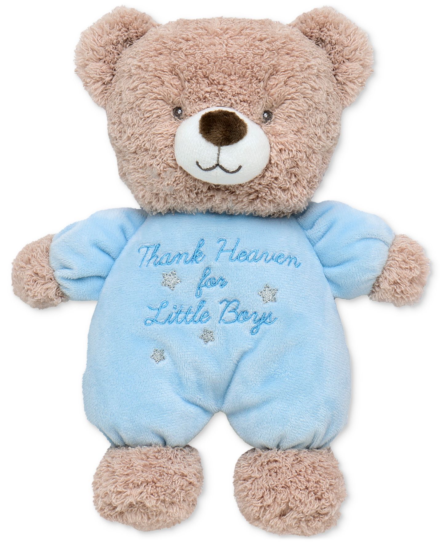 Детская мягкая игрушка Little Me Thank Heaven for Little Boys 9" Plush Bear, цвет: Синий — фото 1
