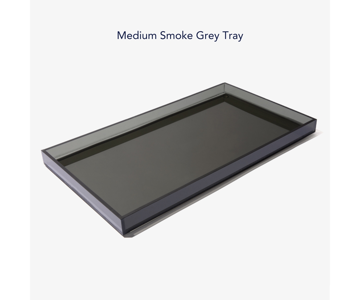 Grey Overflow Feeder Tray, Medium - Grey