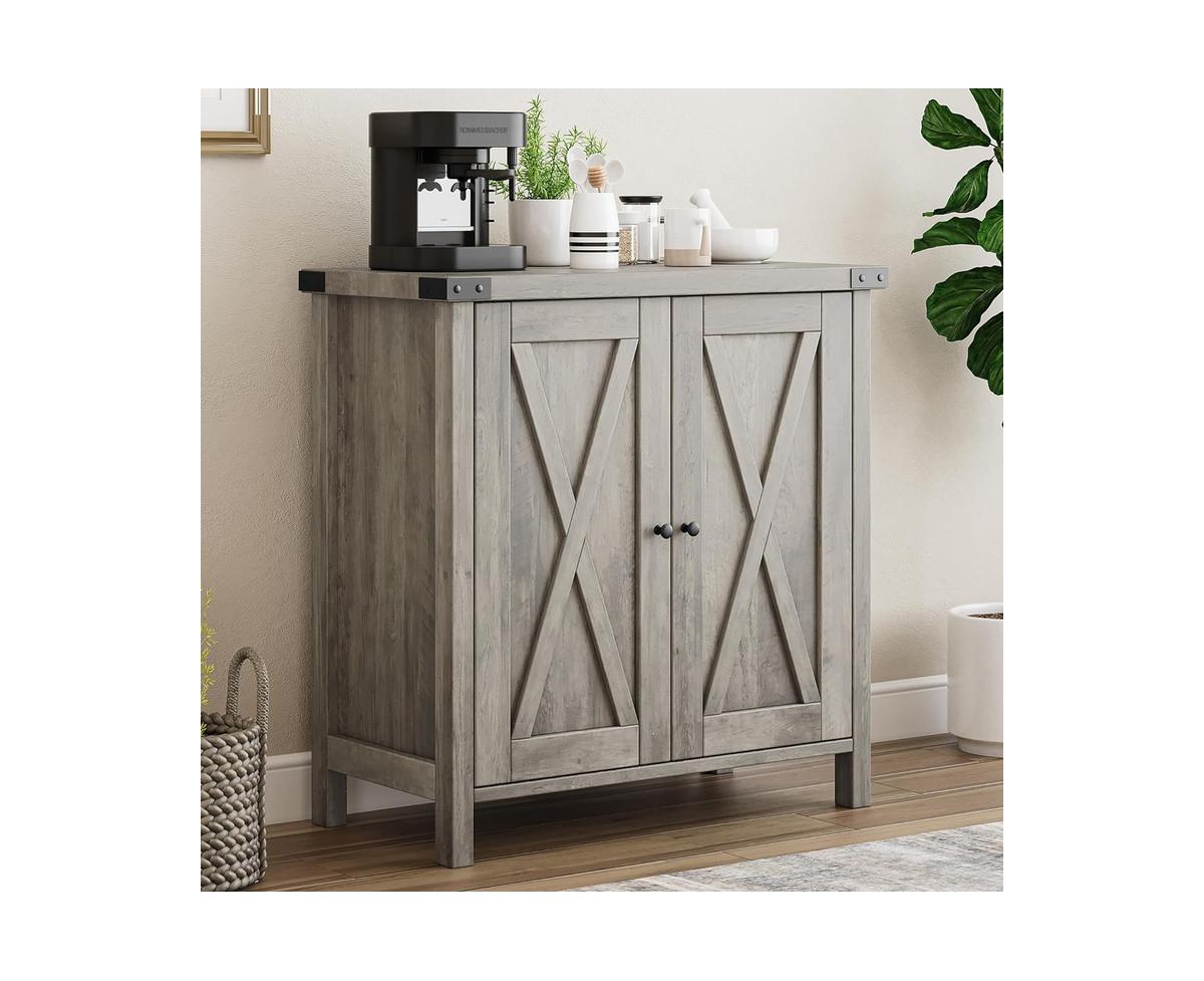 gaomon Buffet Cabinet Farmhouse Storage Cabinet with Doors and Shelves