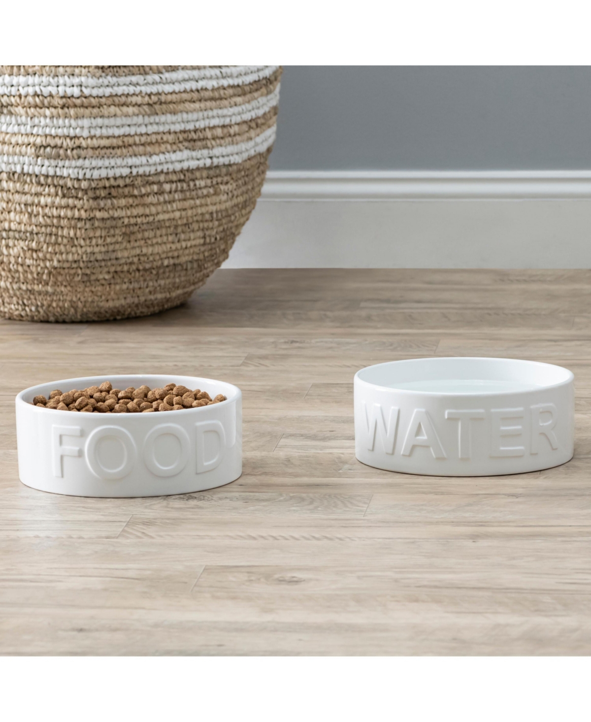 Park Life Designs Set of two Classic Collection ceramic food and water pet bowls