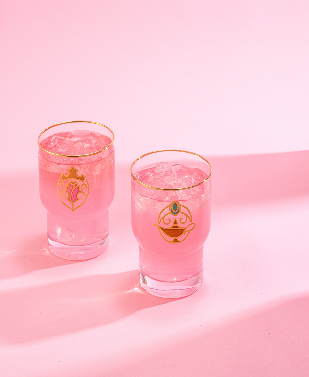 JOYJOLT DISNEY PRINCESS ICONIC SHORT DRINKING GLASSES, SET OF 6 