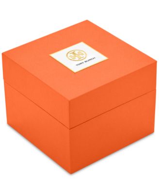Tory Burch Women's Gigi Luggage Leather Strap Watch 28mm
