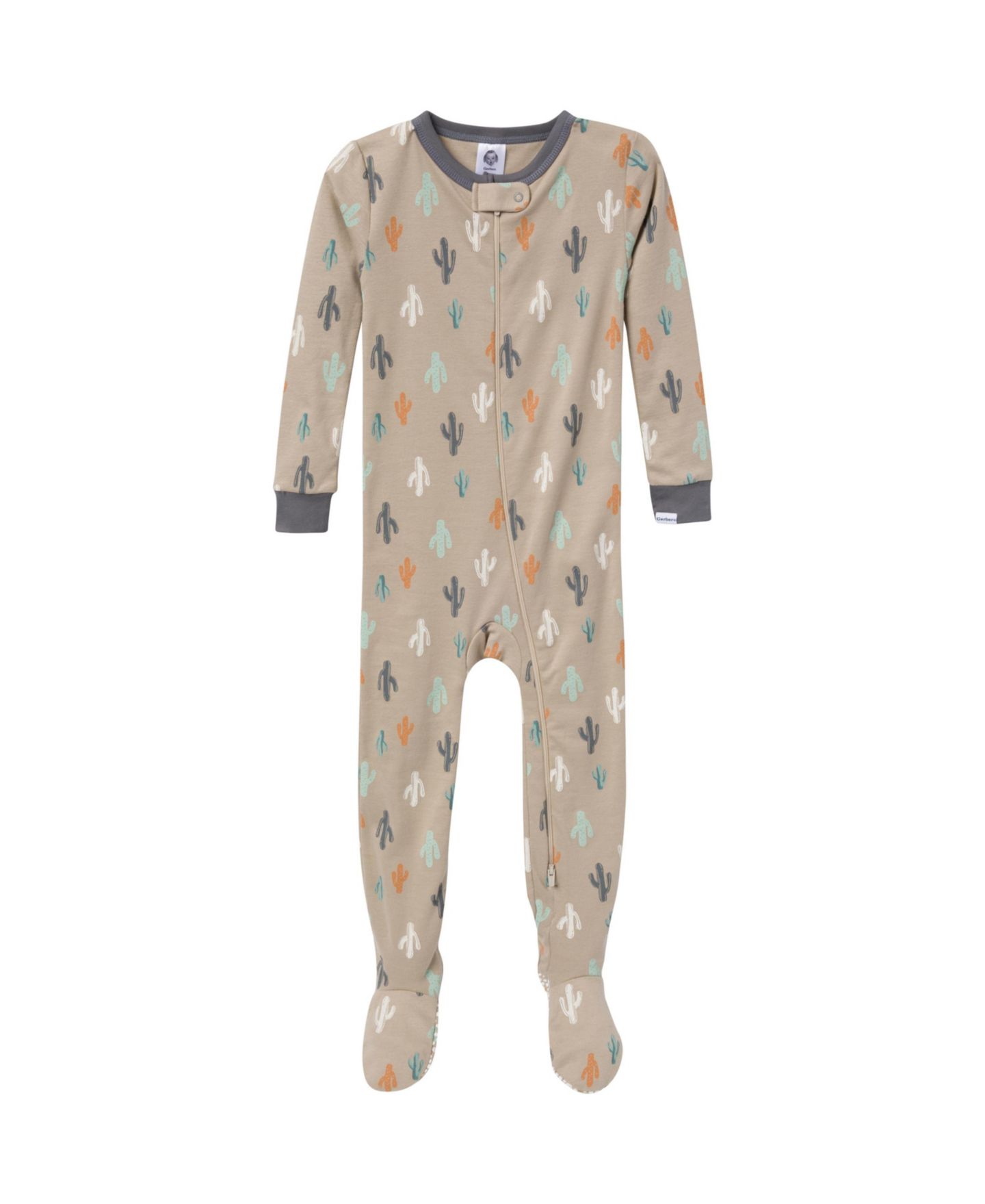 Детские комбинезоны Gerber для сна и игр с лосем, облегающие, набор из 4 шт, цвет: Пустынный — фото 2