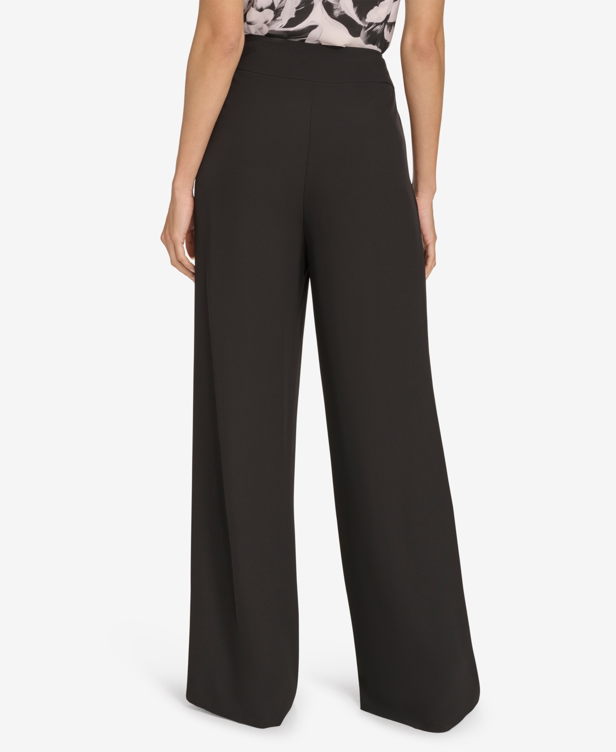 Calvin Klein Women's High Waist Wide-Leg Pants