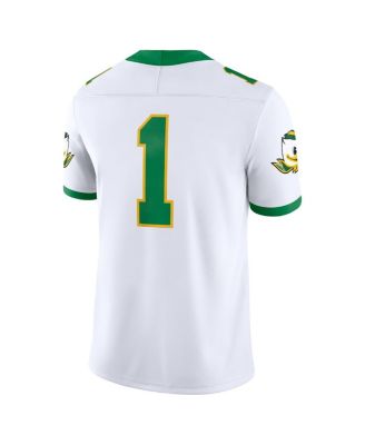 Men's White Oregon Ducks Alternate Game Jersey