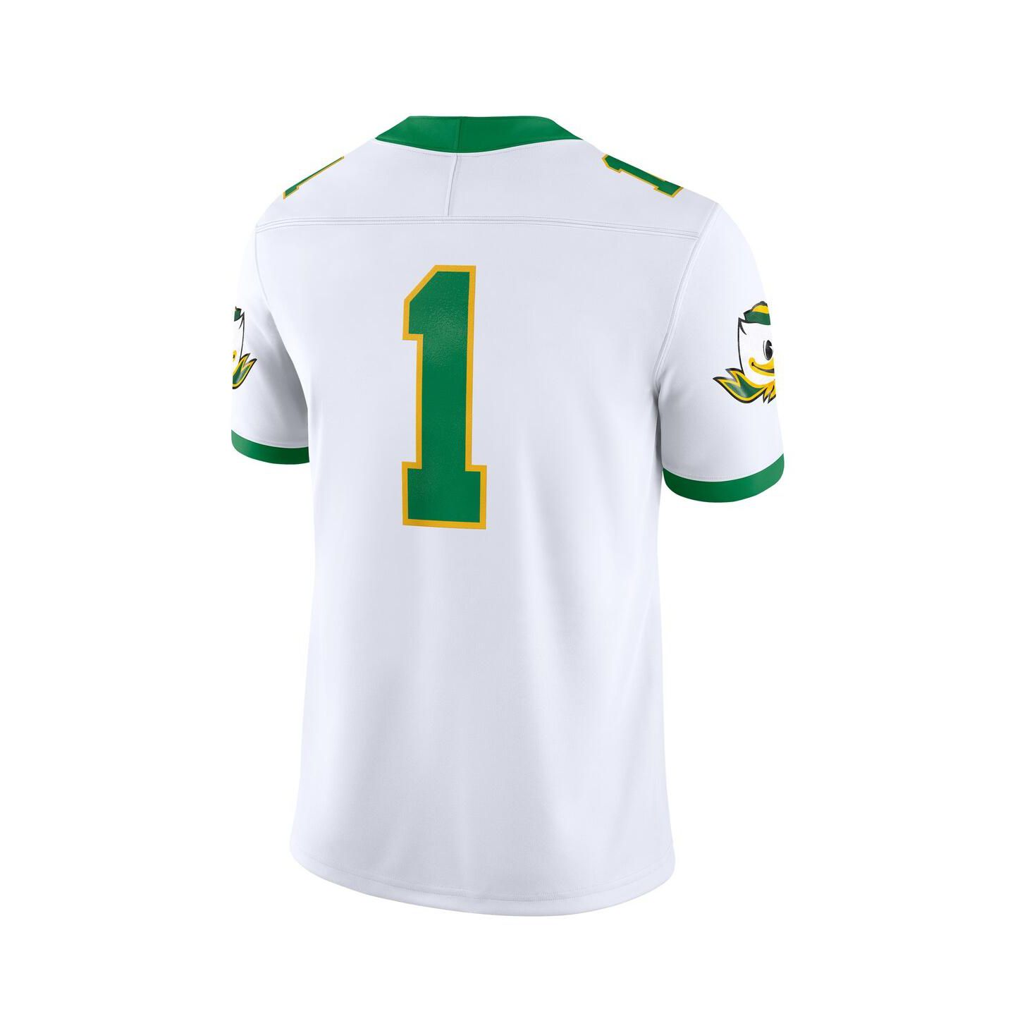 Мужской топ Nike White Oregon Ducks Alternate Game Jersey — фото 2