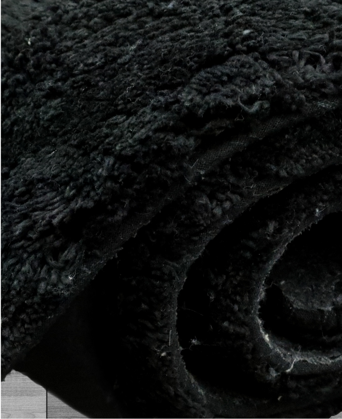 Jean Pierre Get Naked Cotton Bath Rug, 21" X 34" In Black