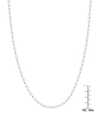 Gold-Plated Crystal Long Necklace