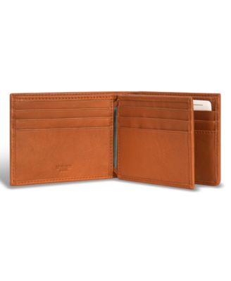 Men's Denim Collection Leather Center Wing Wallet