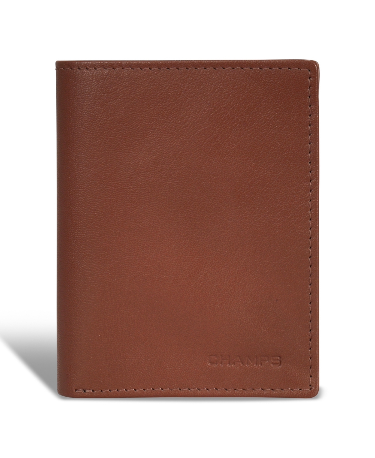 Shop Champs Men's Onyx Collection Leather Vertical Wallet In Brown