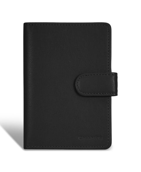 CHAMPS Men's Onyx Collection Leather Passport Case