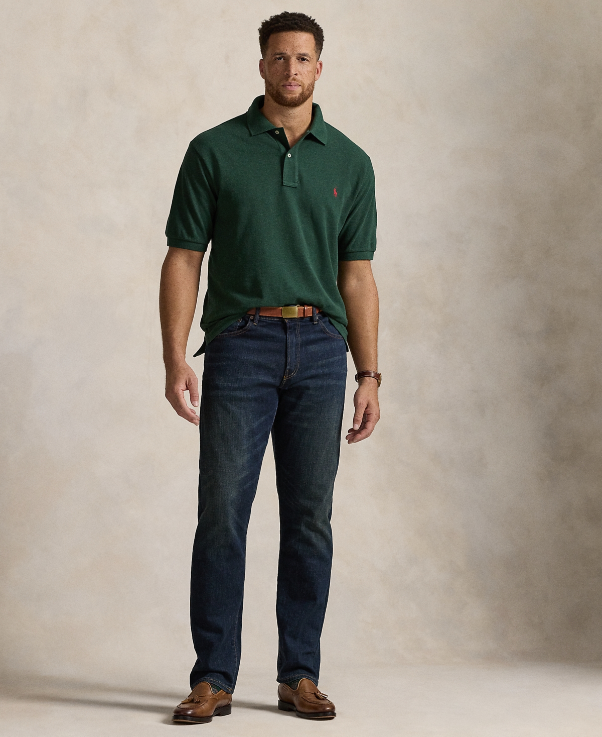 Polo Ralph Lauren Men's Big & Tall The Iconic Mesh Polo Shirt