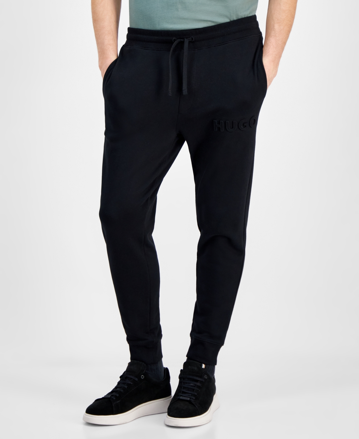HUGO BOSS HUGO BY HUGO BOSS MEN'S DILLUMI REGULAR-FIT LOGO EMBOSSED JOGGERS, EXCLUSIVELY AT MACY'S 