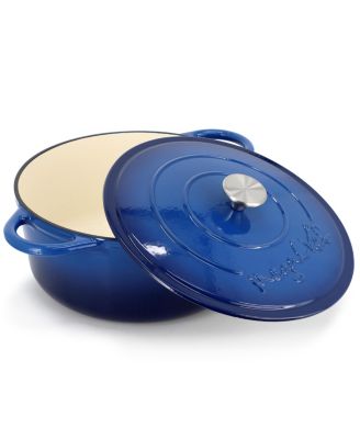  Enameled Cast Iron Self-Basting Dutch Oven, 6.35 Quart