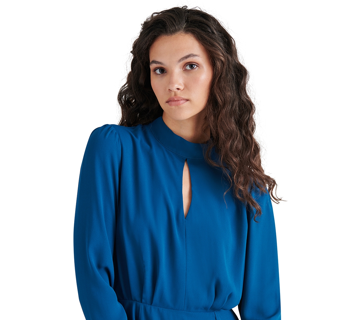 Steve Madden Hope Long Sleeve Minidress In Cadet Blue