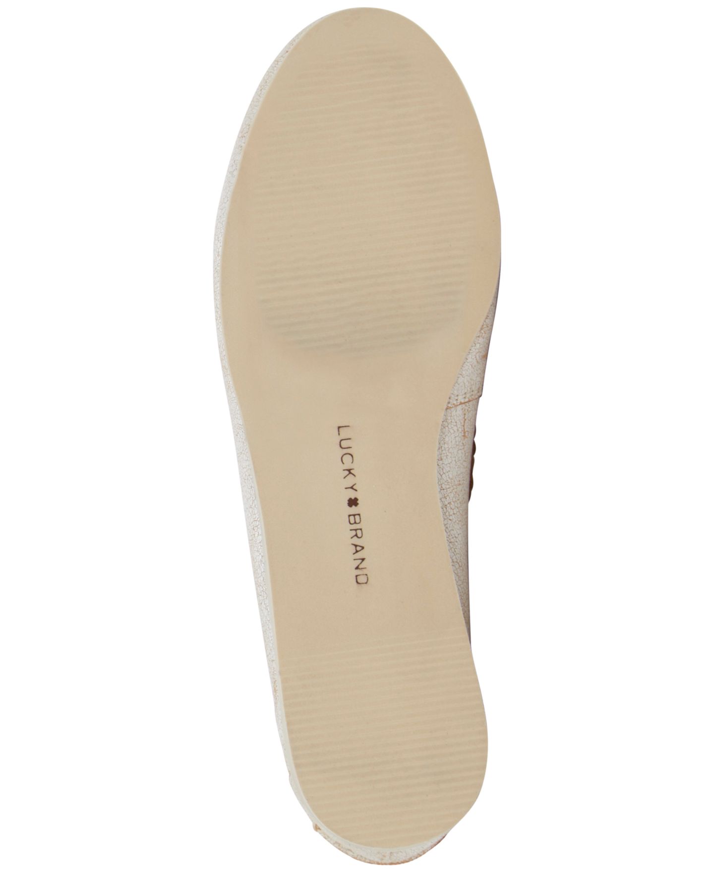 Женские туфли Lucky Brand Timini Studded Moccasin Boat Shoe, цвет: Белый кожаный — фото 5