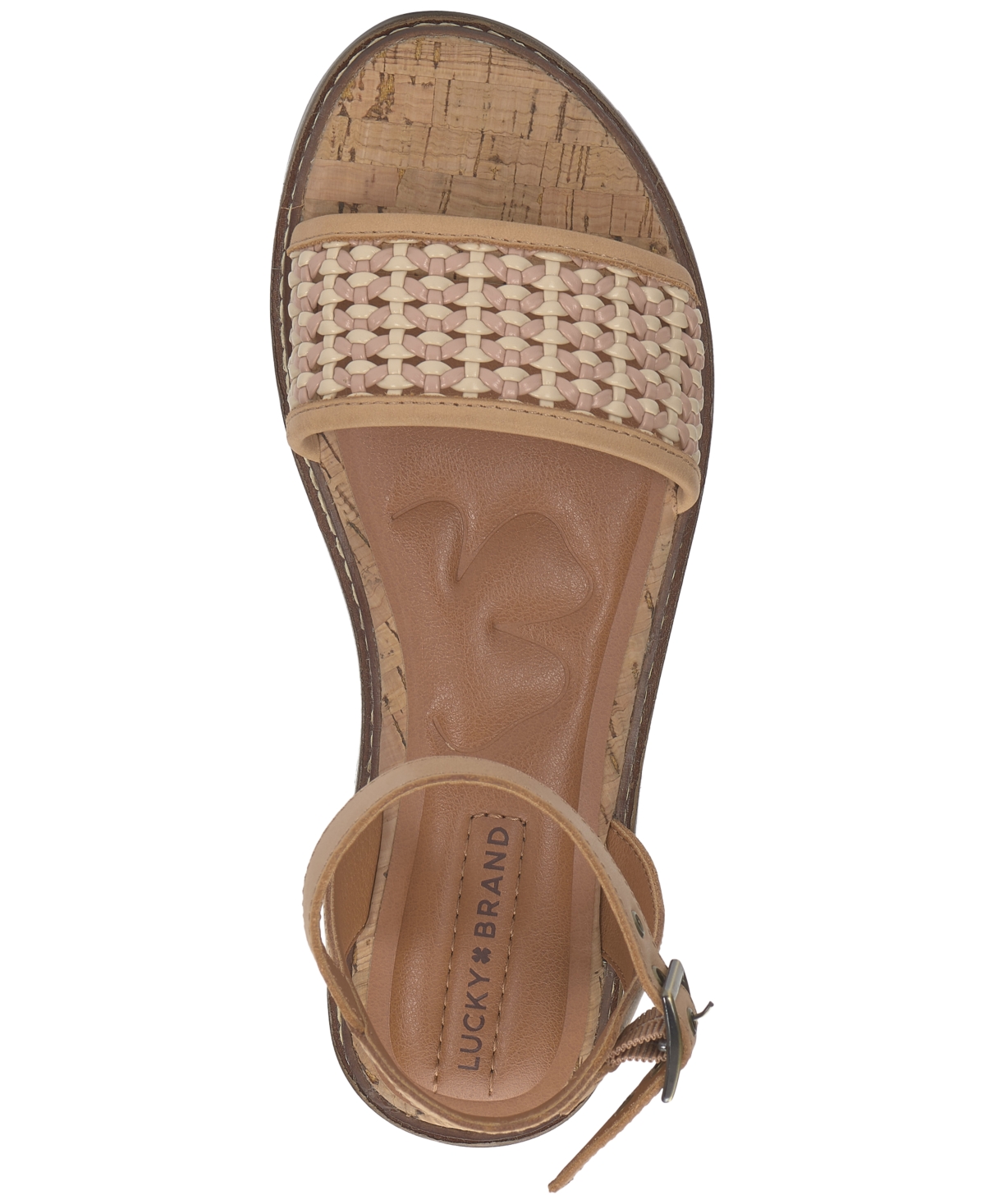 LUCKY BRAND WOMEN'S KIMAYA ANKLE-STRAP FLAT SANDALS 