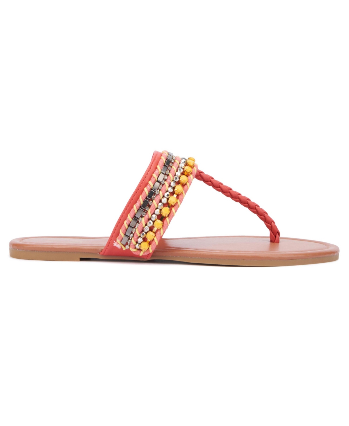New York & Company Women's Joyce Thong Beaded Sandal