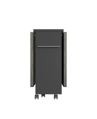 1 PC Wood Space Saving Folding  Dining Table with 2 Tier Storage-Extendable Drop Leaf Farmhouse Kitchen Dining Room Table