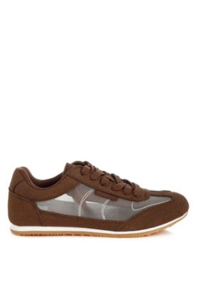 Rag and Co Womens Milon Microfiber and Mesh Sneakers