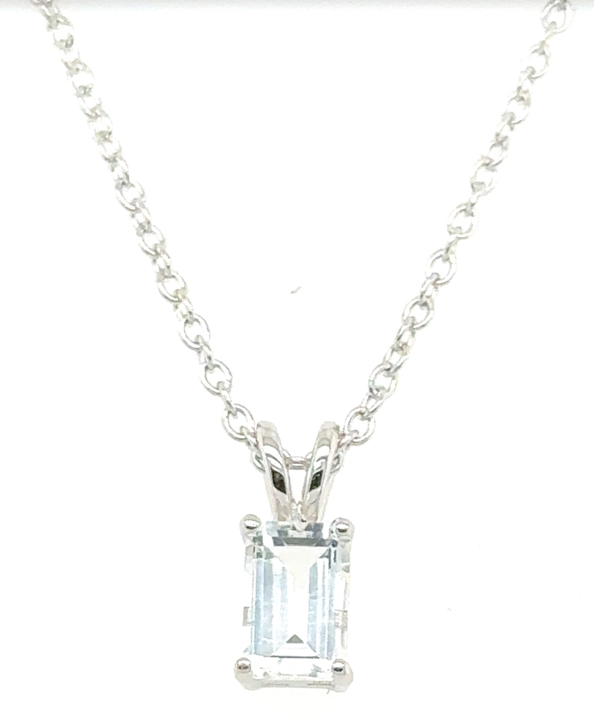 MACY'S 2-PC. SET RUBY (5/8 CT. T.W.) & WHITE TOPAZ (5/8 CT. T.W.) SOLITAIRE 18" PENDANT NECKLACES IN STERLI 