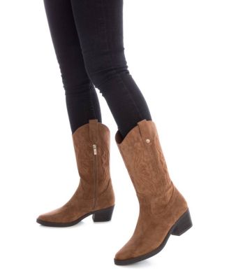 Women's Italian Western Suede Boots By XTI