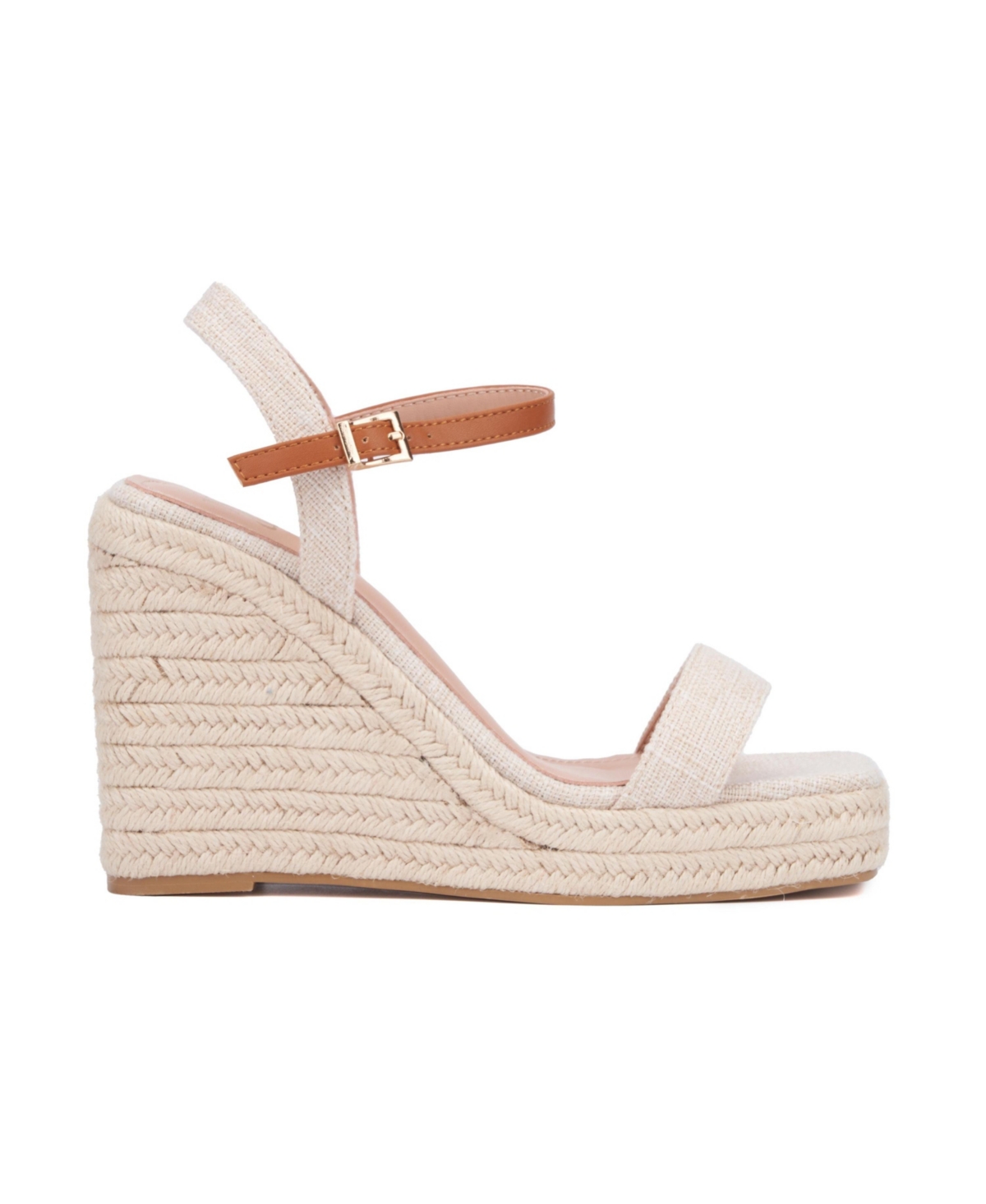 Women's Unita Platform Espadrille Wedge Sandal -tan