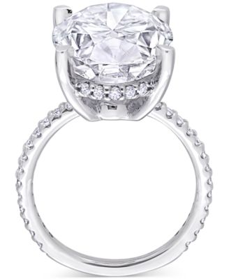 Lab Grown Moissanite Engagement Ring (8 ct. t.w.) in 10k White Gold 
