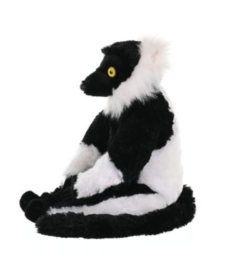 Cuddlekins Black & White Ruffed Lemur Stuffed Animal, 12 Inches
