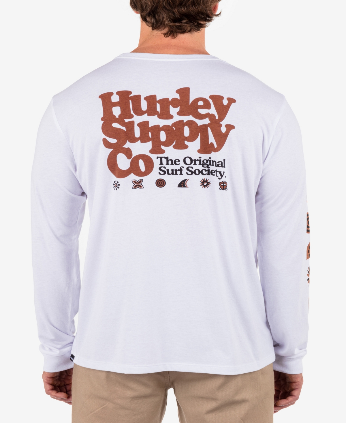 Hurley Men's Everyday Society Long Sleeve T-Shirt