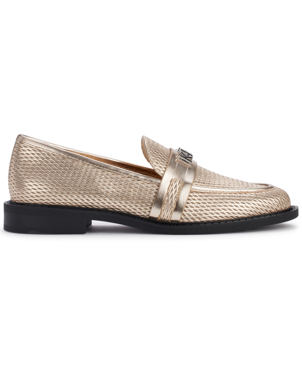 Karl Lagerfeld Women's Randall Almond Toe Loafers In White Gold