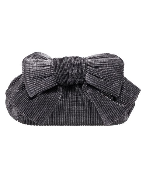 Женский клатч Nina Pleated Metallic Frame Magnetic Clutch, цвет: Графитовый металлик