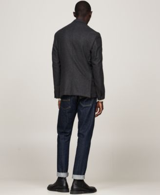 Men's Dress Casual Flannel Blazer