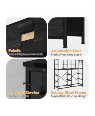 Dresser For Bedroom With 12 Drawer, Dressers & Chests Of Drawers For Hallway, Entryway, Storage Organizer Unit With Fabric, Sturdy Metal Frame