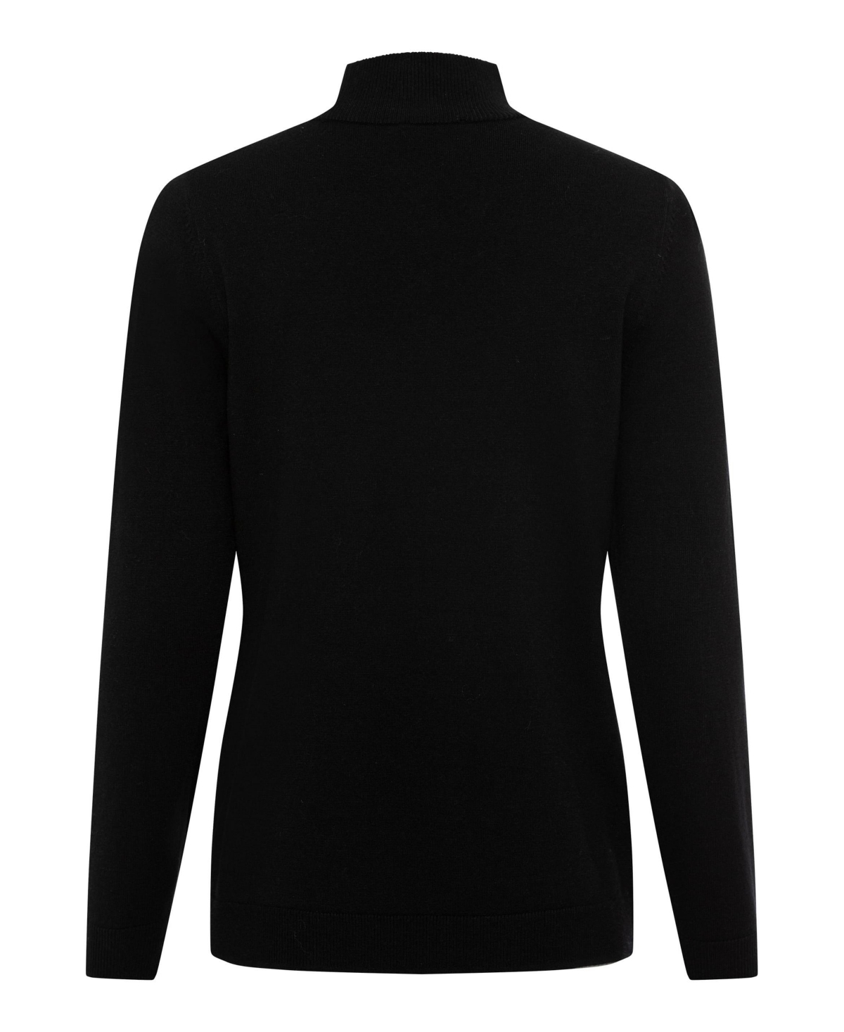 Olsen Long Sleeve Peekaboo Mock Neck