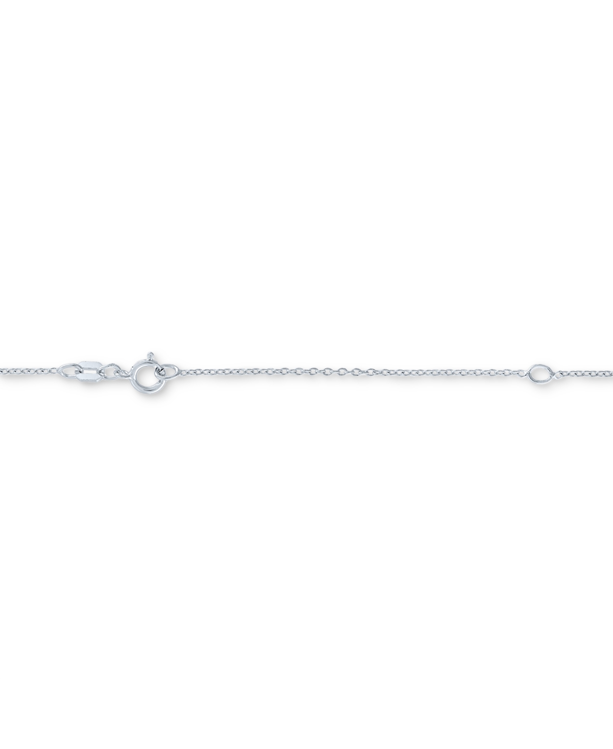 Shop Macy's Diamond Accent Horse Heart Pendant Necklace In Sterling Silver, 16" + 2" Extender