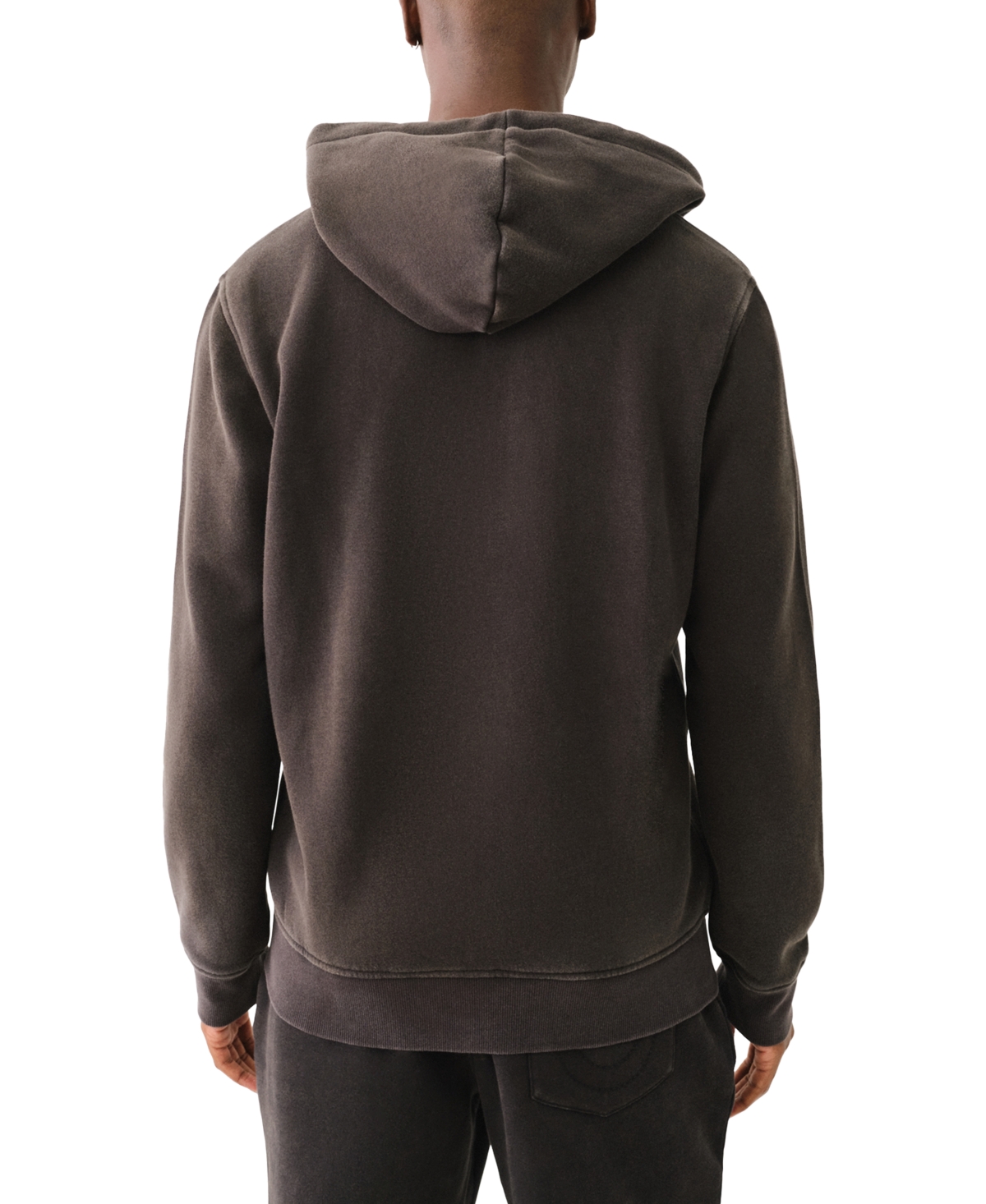 True Religion Men's Crackle Long Sleeve Graphic Hoodie