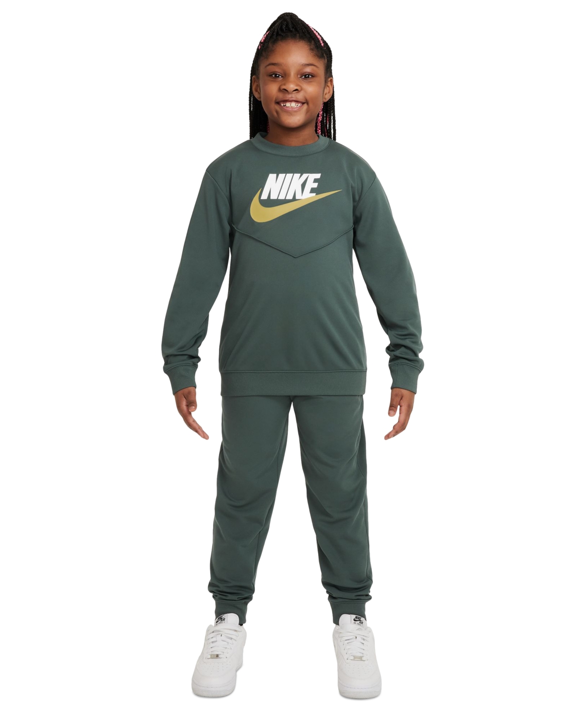 Nike Big Kids Sportswear Tracksuit -whit
