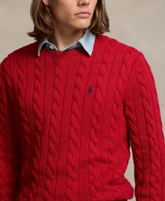Men's Cable-Knit Cotton Sweater