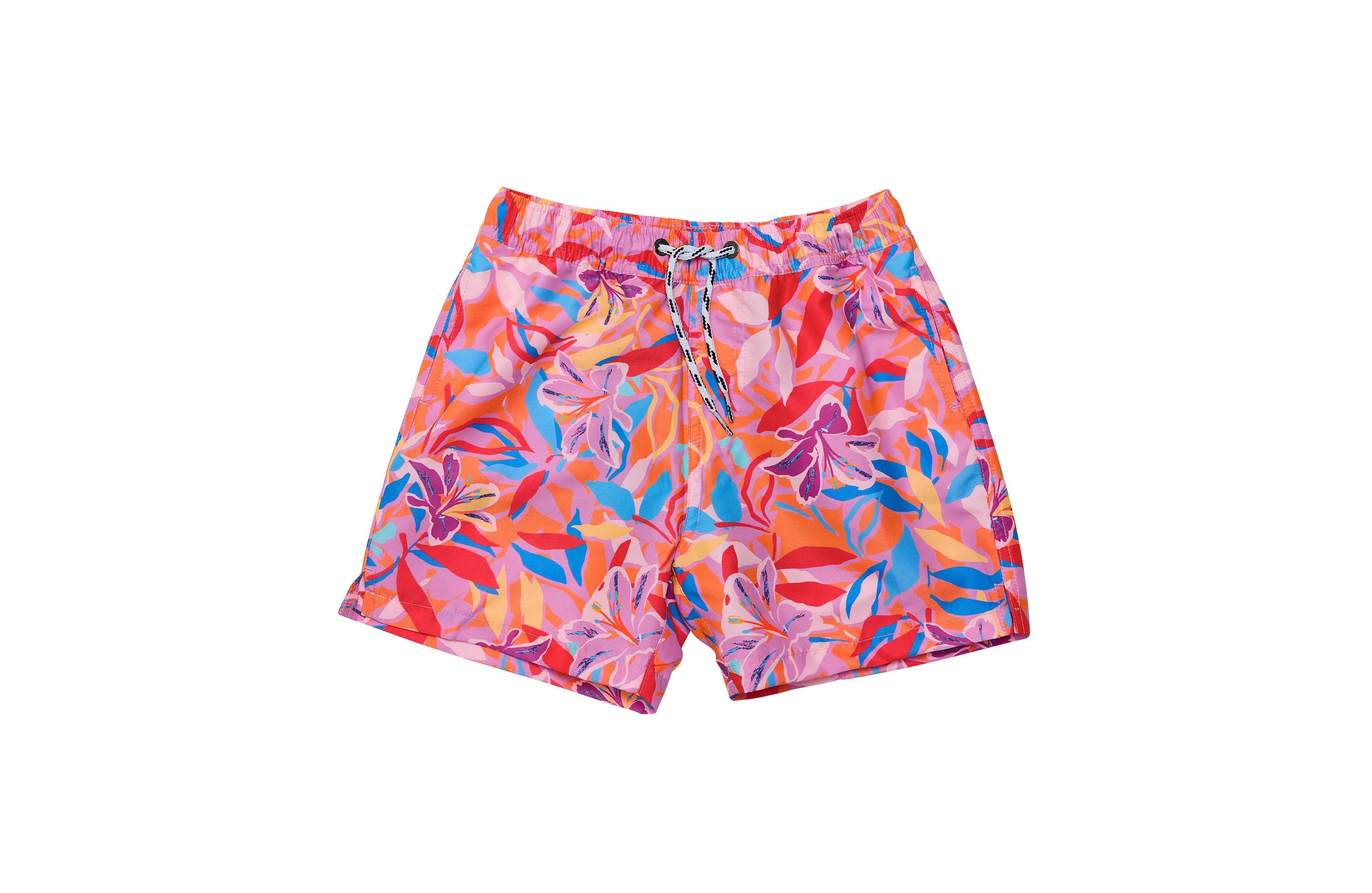 Snapper Rock Big Boys Blooming Sunset Sustainable Swim Short