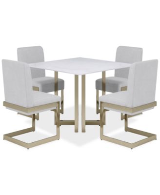 Emila 5-Pc. Square Table and Chairs Dining Set, Created for Macy's