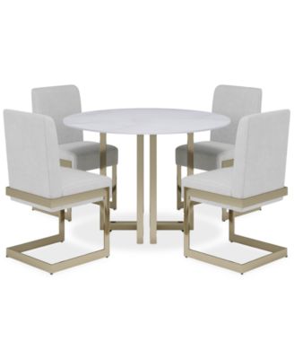 Emila 5-Pc. Round Table and Chairs Dining Set Created for Macy's