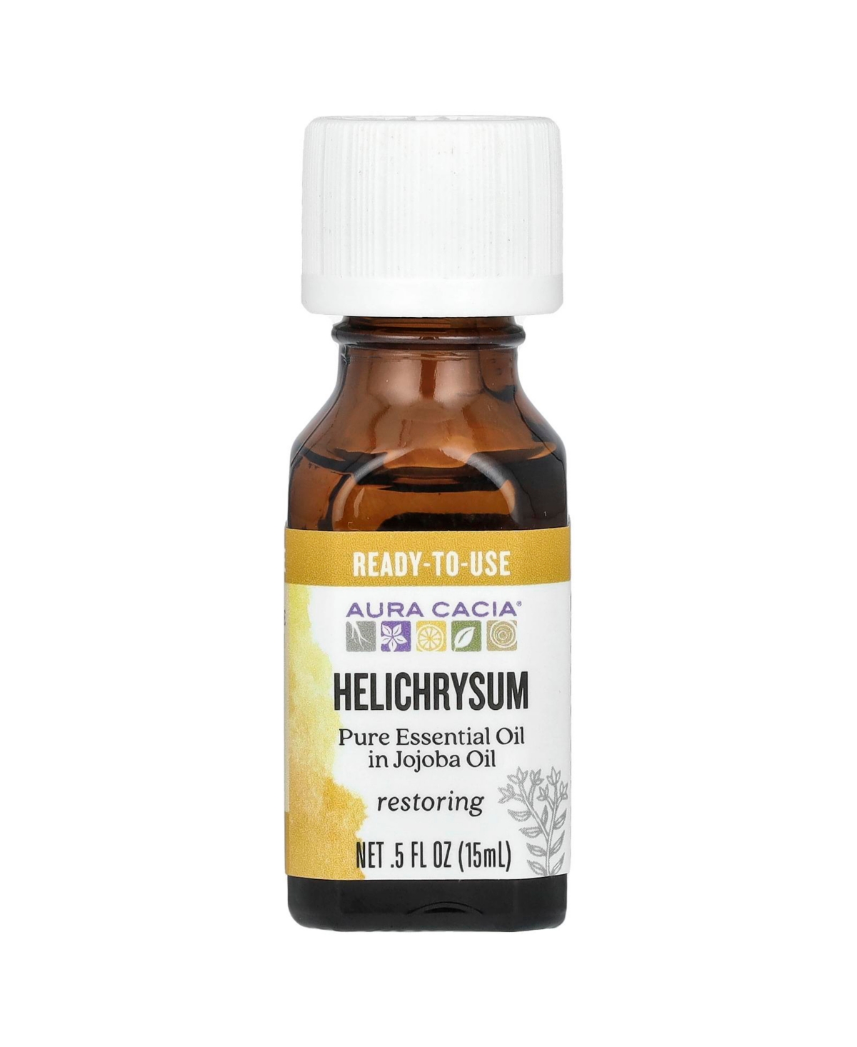 Pure Essential Oil in Jojoba Oil Helichrysum - 0.5 fl oz (15 ml
