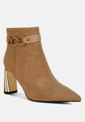 Women's Antares Chain Belt Detail Ankle Boots