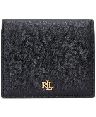 Crosshatch Leather Compact Wallet