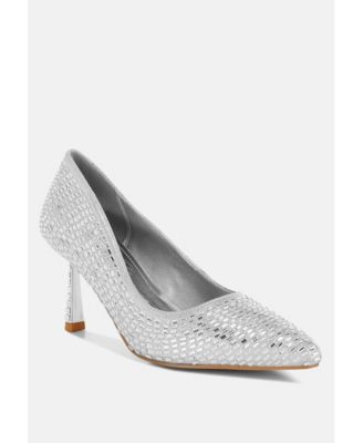 Benjamins Rhinestones Embellished Pumps