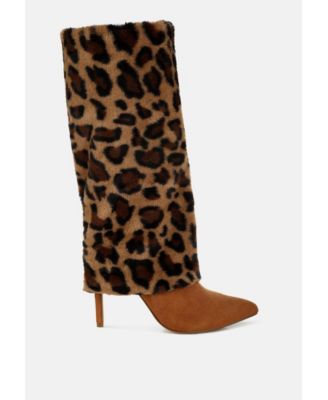 Womens Everglade Fold-Over Calf-High Boots